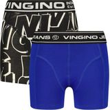 Vingino jongens ondergoed 2-pack boxers Logo Deep Black