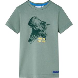 vidaXL - Kindershirt - 92 - kakikleurig