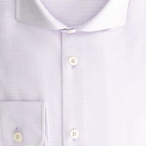 overhemd strijkvrij - Katoen - Lila - Maat EU40/M