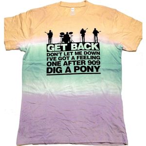 The Beatles - Get Back Gradient Heren T-shirt - L - Multicolours