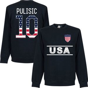 Verenigde Staten Team Pulisic 10 (Independence Day) Sweater - Navy - XL