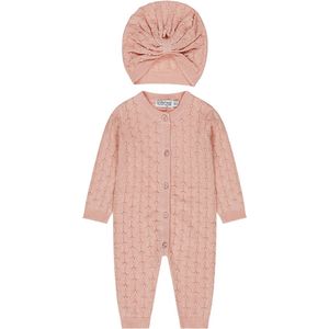 Dirkje - kledingset - Boxpak gebreid - Mutsje - Blushed pink - Maat 68