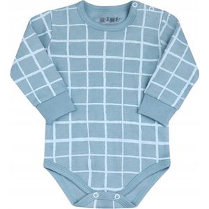 Nini- romper met lange mouwen - biologisch katoen- groen 80