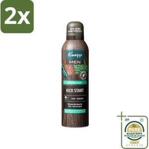 Kneipp Douche Foam Men 200 ml - Voordeelverpakking - 2 stuks - Jojobaolie - Vegan