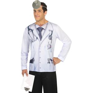 Dokter fop-shirt voor volwassenen  - Verkleedkleding - M/L