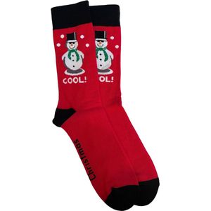 Hoogwaardige Set Kerst Sokken / Kerstsokken | One Size / Unisex | Rood / Zwart