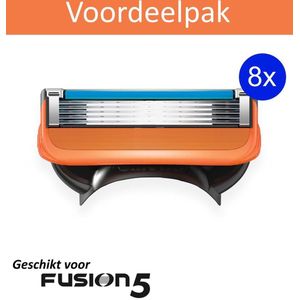 Universele scheermesjes Fusion 5 - 8 stuks - Geschikt voor alle Gillette Fusion 5 series - Fusion Power - Fusion ProGlide - Fusion Proshield - Voordeelverpakking - Compatibel met Fusion 5 Mannen scheermesjes