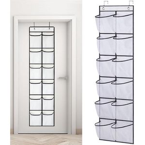 Opbergorganizer - multifunctionele hangorganizer voor deuren voor slaapkamer woonkamer badkamer - 12 vakken - houder voor lingerie haargereedschap cosmetica