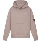 Malelions Kids Nylon Pocket Hoodie - Grey Brown 4-104