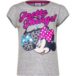 Minnie Mouse t-shirt grijs voor meisjes 116