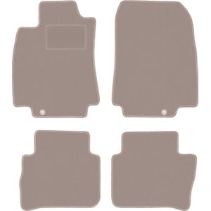 Beige veloursmatten voor: Nissan Tiida C11 hatchback, sedan (2004-2012)