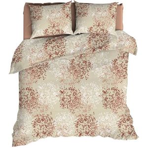 Romanette Calanche Dekbedovertrek - Lits-jumeaux - 240x200/220 cm - Beige/Terra