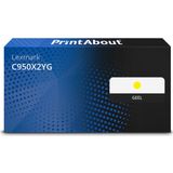 PrintAbout - Lexmark C950X2YG - Toner - Geel - Extra Hoge Capaciteit
