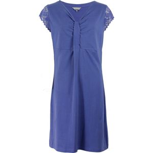 Irresistible Dames Nachthemd - 100% Katoen - Kobalt Blauw - Maat L