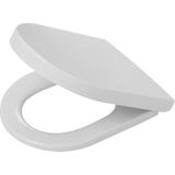 Tiger Memphis - WC bril D-vorm - Toiletbril met deksel - Softclose - Easy Clean functie - Duroplast Wit