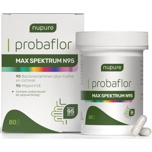 Nupure Probaflor MAX SPEKTRUM N95 - Probiotica mix met maar liefst 95 unieke bacteriestammen - 80 capsules