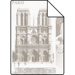 Proefstaal ESTAhome behang Parijs beige - 138149 - 26,5 x 21 cm