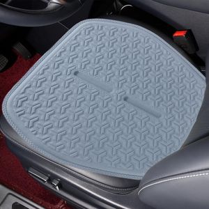 Groot gelzitkussen, ademend 3D-oppervlak autozitkussen voor langdurig rijden, verlicht sedentaire druk voor thuiskantoorstoel/rolstoel, grijs