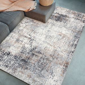 Carpeto - PORTLAND - Vloerkleed - Beige Grijs - 200x300 cm - OEKO-TEX Gecertificeerd