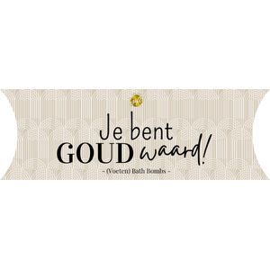 BIG GIFTS - Cadeaudoosje Bath Bombs - JE BENT GOUD WAARD - 5 stuks