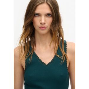 Superdry - Athletic Essentials hemdtopje met kanten rand - Dames - Vesten