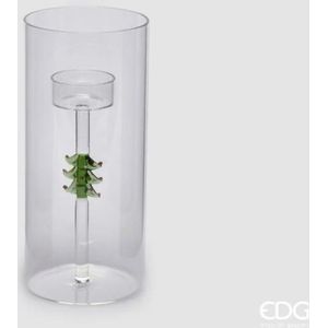 EDG - Waxinelichthouder - Met Kerstboom