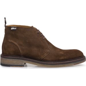Floris van Bommel DE TANKER 04.10 - Volwassenen Heren sneakersVrije tijd half-hoog - Kleur: Cognac - Maat: 41.5