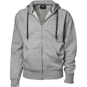 Tee Jays Heren Sweatshirt met volledige ritssluiting (Heide Grijs)