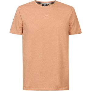 Petrol Industries - Heren Mini Logo T-Shirt - Oranje - Maat XXL