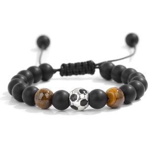 Voetbalarmband voor jongens - Armband met edelsteen voor voetballiefhebbers van 1-12 jaar