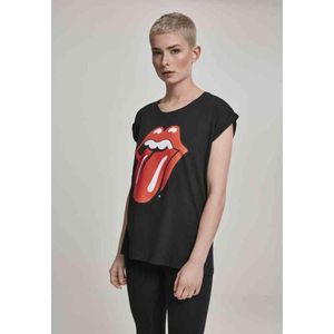 Merchcode The Rolling Stones - Rolling Stones Tongue Dames T-shirt - XL - Zwart