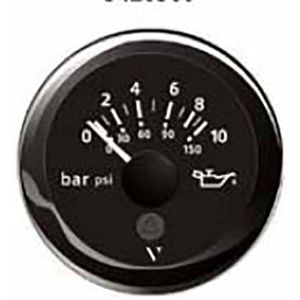 Vdo - 10-184 Ohm - Oliemanometer - 0-10 Bar - Dubbel Lens - Anti-condens