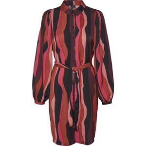 VERO MODA VMELLY L/S ABK DRESS WVN BTQ Dames Jurk - Maat L