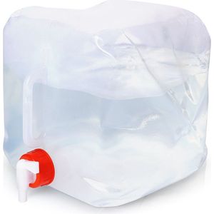 Opvouwbaar Waterreservoir met Kraan 10 l - Waterjerrycan - Water Jerrycan - Waterdispenser - Watercontainer Camping