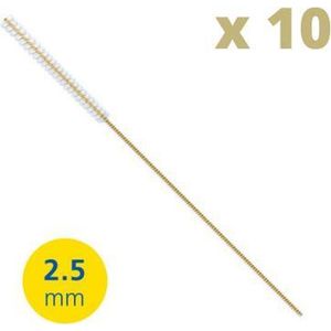 Lactona Interdentaal Ragers - XX-Small Long 2,5mm - Geel - 2 gripzak x 5 stuks - Voordeelpakket