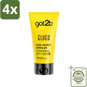 Got2B - Styling Gel - Glued - 150 ml - Voordeelverpakking - 4 stuks - Stijl - Fixatie