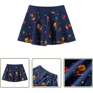 vidaXL Meisjesrokje - Kinderrokje - Kinderrokje 116 marineblauw - Blauwe Rok - Kindermode - Schooluniform