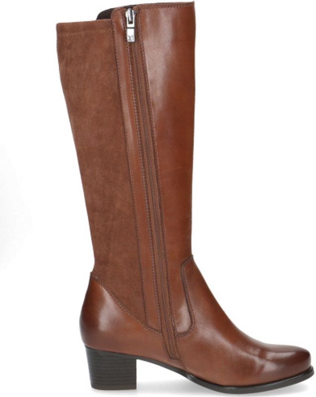 Caprice - Laarzen - Cognac - Knielaarzen - Blokhak - Ritssluiting