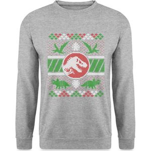Jurassic World Kerstmis Ontwerp Met T-Rex Sweater Heren