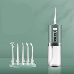 Draagbare irrigator – Flosser – Waterflosser – Draadloze elektrische irrigator met 5 flossstanden – Oplaadbare watertandenreiniger met USB-oplaadfunctie voor thuisgebruik en reizen. Tandvleesverzorging