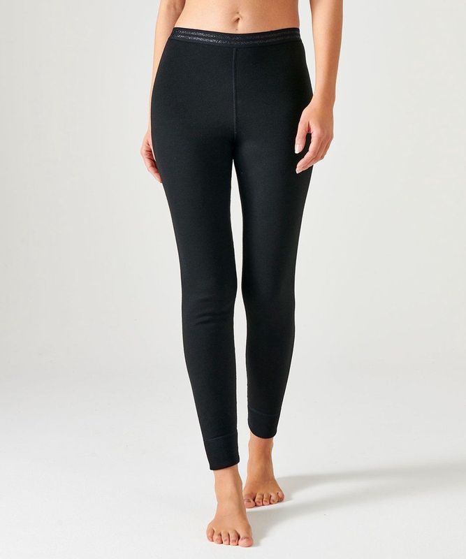 Damart - Thermolactyl - Thermobroek - Zwart - Geborstelde Fleece