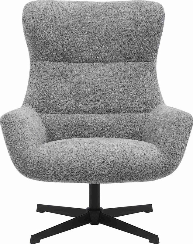House Nordic Fauteuil Bescia Swivel - 89x80x101cm - Donkergrijs