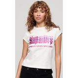 Superdry - Retro Glitter Logo - T-shirt - Korte Mouwen