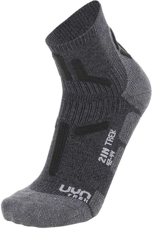 Wandelsok UYN Men Trekking 2In Low Cut Grey Anthracite