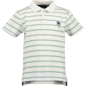 Blue Seven-Kids boys knitted poloshirt-White stripe orig