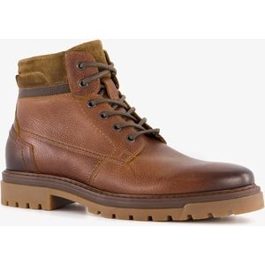 Van Beers leren heren veterboots bruin - Maat 41