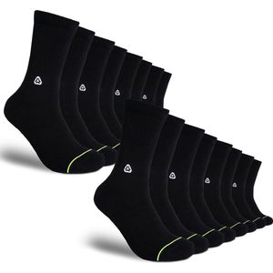 FLINCK Pro Sportsokken Essentials (8-Pack) Zwart - Maat 39-41 - Superieure Kwaliteit - Unisex - Naadloos Ontwerp voor Crossfit, Hardlopen, Fitness, Fietsen en meer