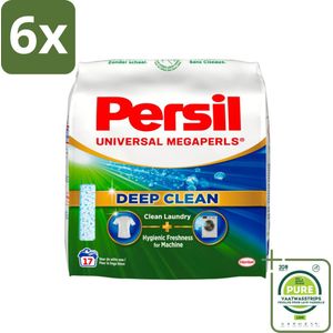 Persil Waspoeder Megaperls Power 17 Wasbeurten 1,02 kg - Voordeelverpakking - 6 stuks - Waspoeder - Wasmiddel