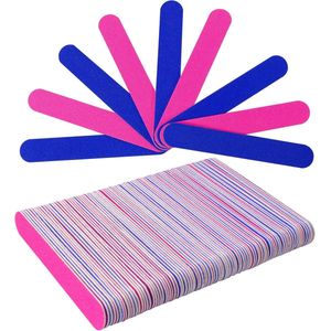 Mini-nagelvijlen 180/240 grit - Professionele verzorging - 100 stuks