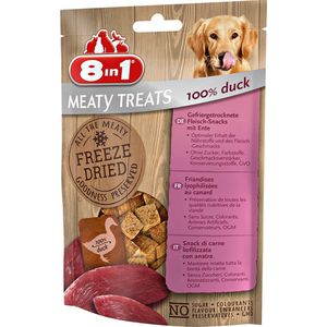 8in1 freeze dried meaty bites hond eend 50gr